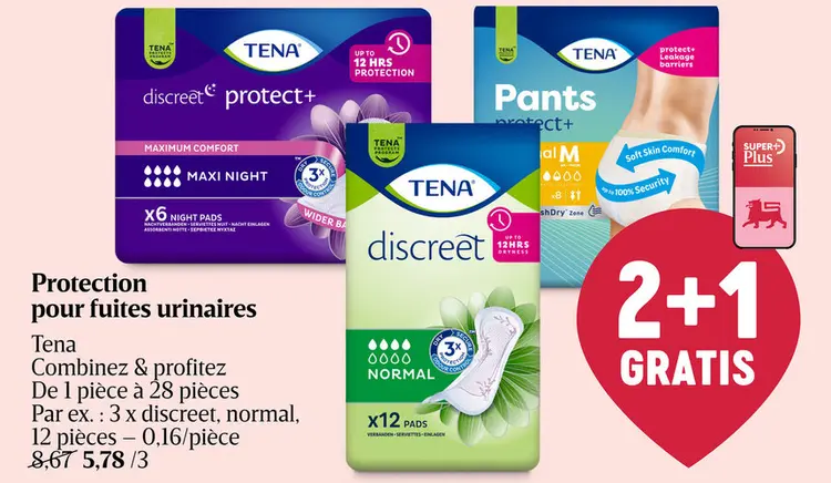 Offre: Protection pour fuites urinaires