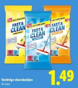 Aanbieding: Vochtige vloerdoekjes