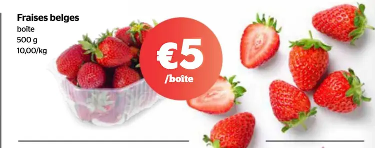 Offre: Fraises belges