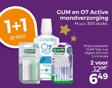 Aanbieding: GUM en O7 Active mondverzorging