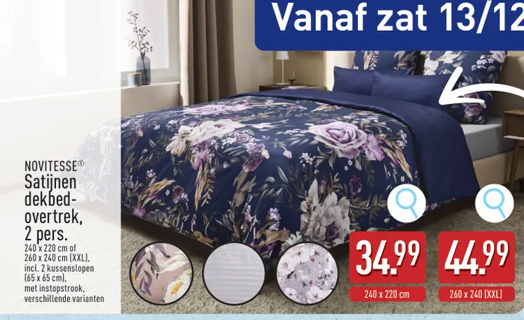 Promotie: Satijnen dekbedovertrek