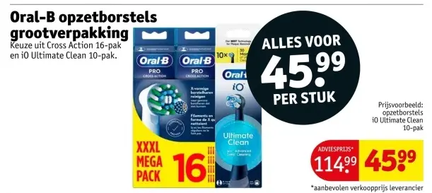 Aanbieding: Opzetborstels grootverpakking