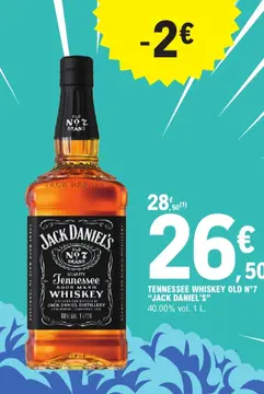 Offre: TENNESSEE WHISKEY OLD N°7 "JACK DANIEL'S"