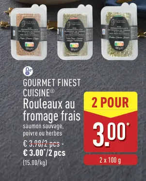 Offre: Rouleaux au fromage frais