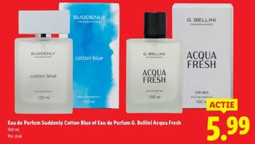 Aanbieding: Eau de Parfum Suddenly Cotton Blue of G. Bellini Acqua Fresh