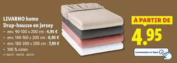 Offre: Drap-housse en jersey