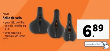 Offre: Selle de vélo
