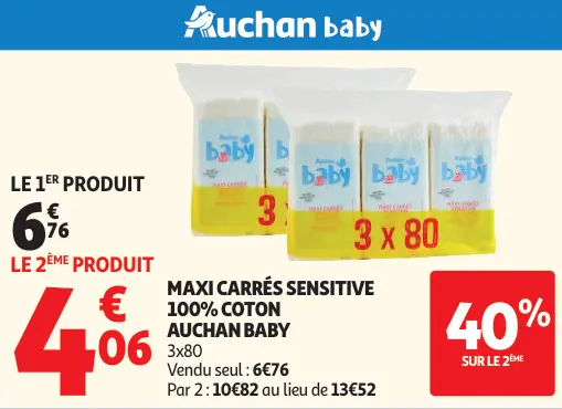 Promotie: Maxi carrés sensitive