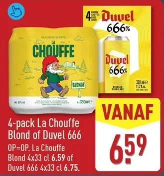 Aanbieding: La Chouffe Blond of Duvel 666
