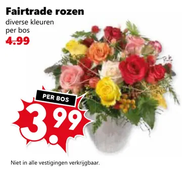 Aanbieding: Fairtrade rozen
