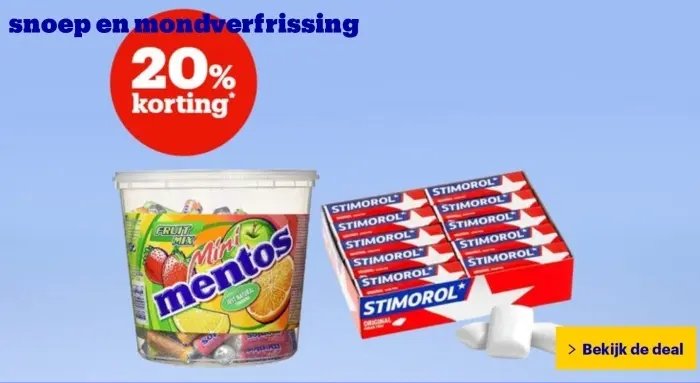 Aanbieding: Snoep en mondverfrissing