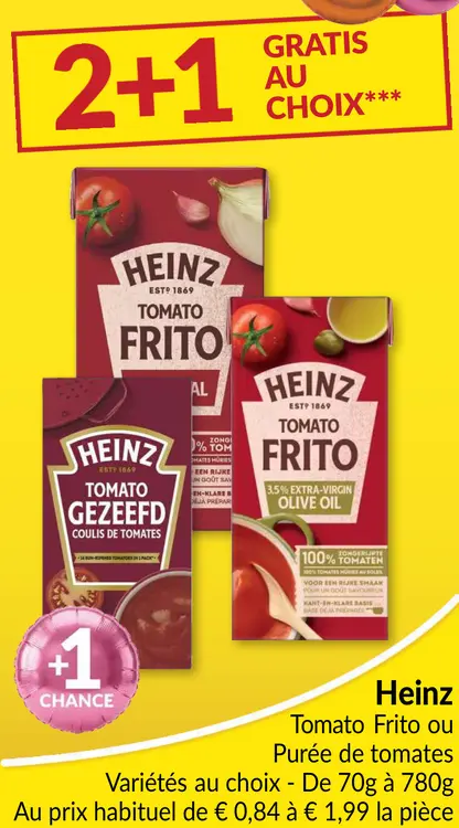 Offre: Tomato Frito ou Purée de tomates