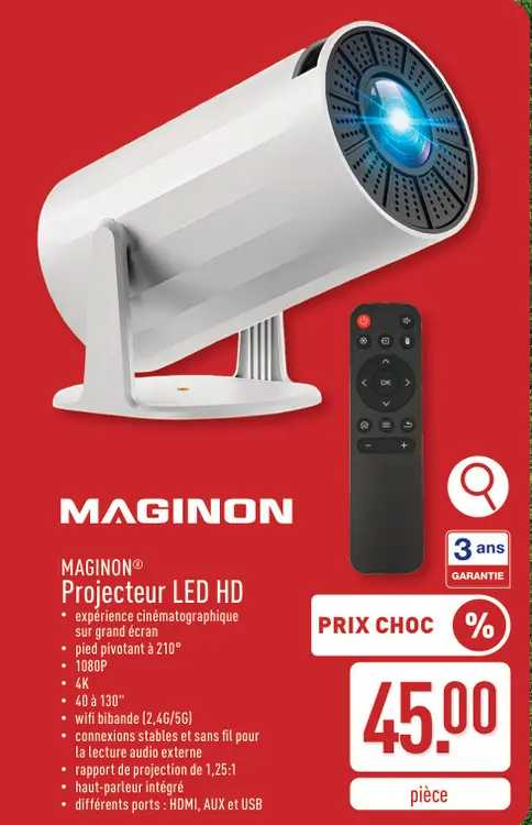 Offre: Projecteur LED HD