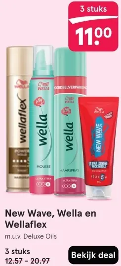 Aanbieding: New Wave, Wella en Wellaflex