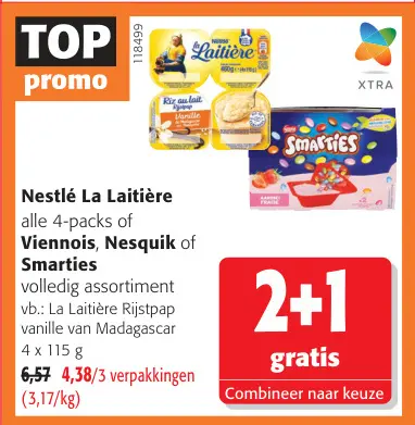 Promotie: Viennois, Nesquik of Smarties