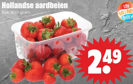 Aanbieding: Hollandse aardbeien