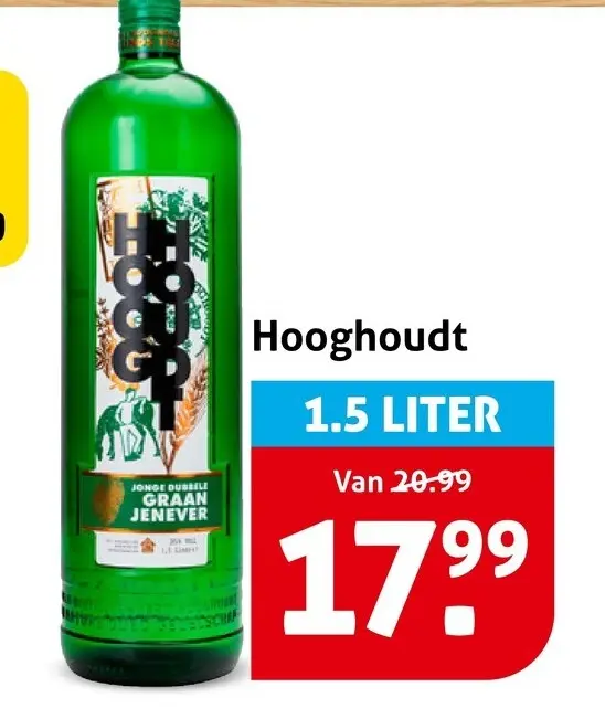 Aanbieding: Hooghoudt Jonge Dubbele Graanjenever