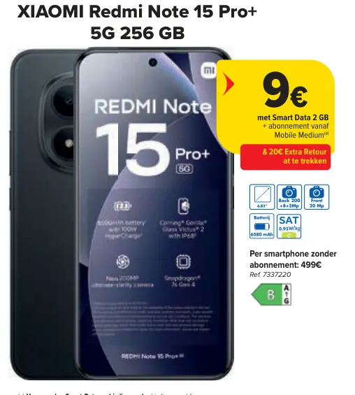 Promotie: Redmi Note 15 Pro+ 5G 256 GB
