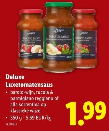 Aanbieding: Luxetomatensaus