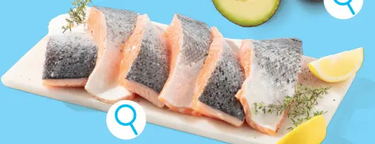 Promotie: Verse zalm met huid, 6 st.