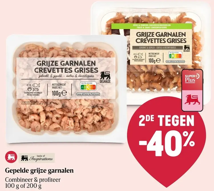 Promotie: Gepelde grijze garnalen