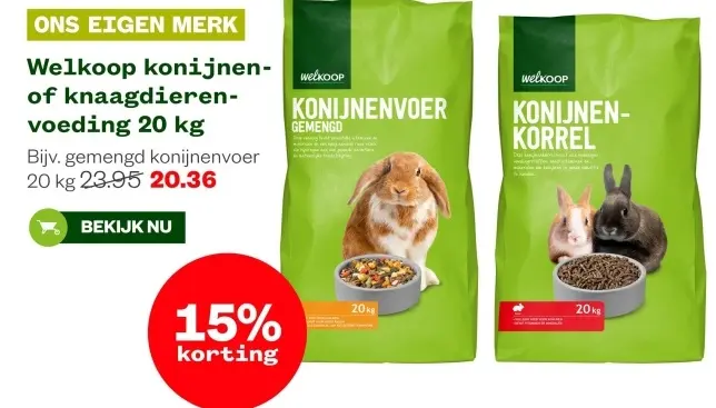 Aanbieding: Konijnen- of knaagdiervoeding