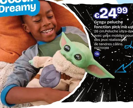 Offre: Grogu peluche fonction pick me up