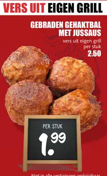 Aanbieding: Gebraden gehaktbal met jussaus
