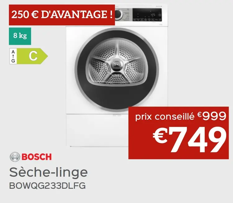 Offre: Sèche-linge