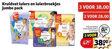 Aanbieding: Luiers en luierbroekjes jumbo pack