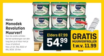 Aanbieding: Histor Monodek Revolution Muurverf