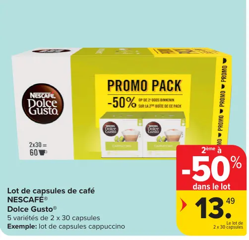 Offre: Lot de capsules de café