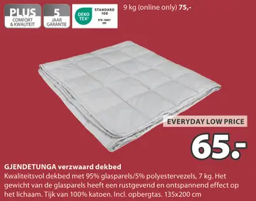 Aanbieding: GJENDETUNGA verzwaard dekbed
