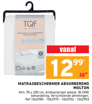 Aanbieding: MATRASBESCHERMER ABSORBEREND MOLTON