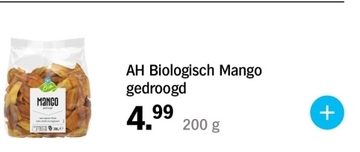 Aanbieding: AH Biologisch Mango gedroogd