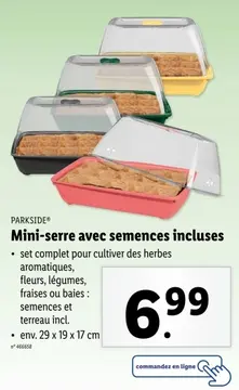 Offre: Mini-serre avec semences incluses