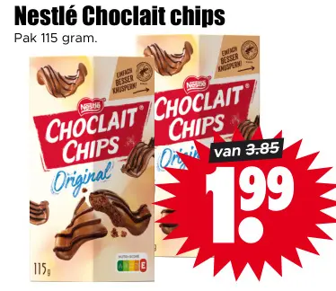 Aanbieding: Choclait chips