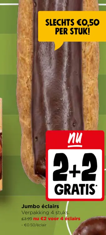 Promotie: Jumbo éclairs
