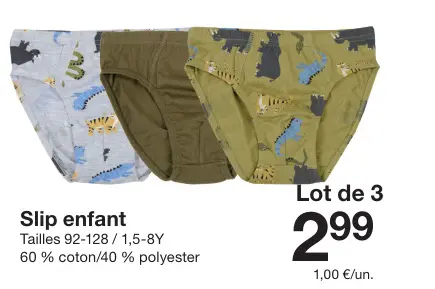 Offre: Slip enfant