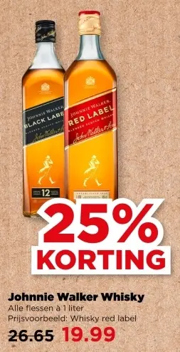 Aanbieding: Johnnie Walker Whisky