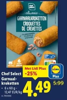 Promotie: Garnaalkroketten