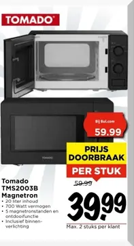 Aanbieding: Tomado TMS2003B Magnetron