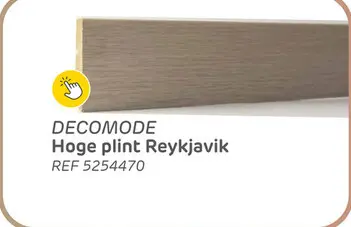 Aanbieding: Decomode hoge plint reykjavik - 240cm - 12x60mm