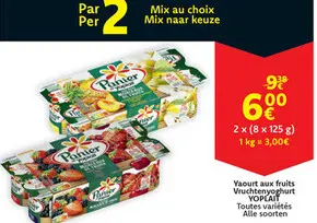 Offre: Yaourt aux fruits