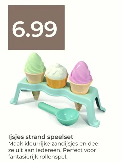 Aanbieding: Ijsjes strand speelset