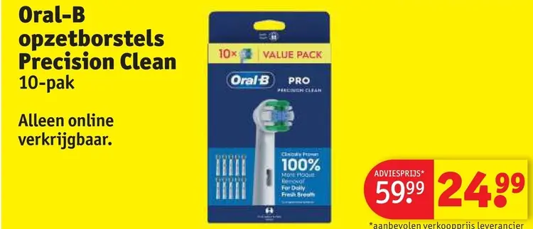 Aanbieding: Opzetborstel Precision Clean 10-pak