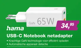 Aanbieding: USB-C Notebook netadapter