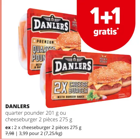 Offre: Quarter pounder ou cheeseburger