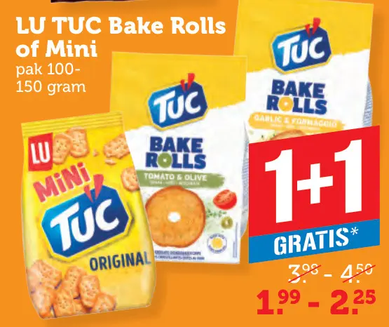Aanbieding: Bake Rolls of Mini