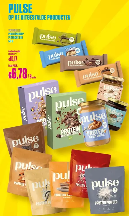 Promotie: Pulse Proteïnereep Pistache Bio